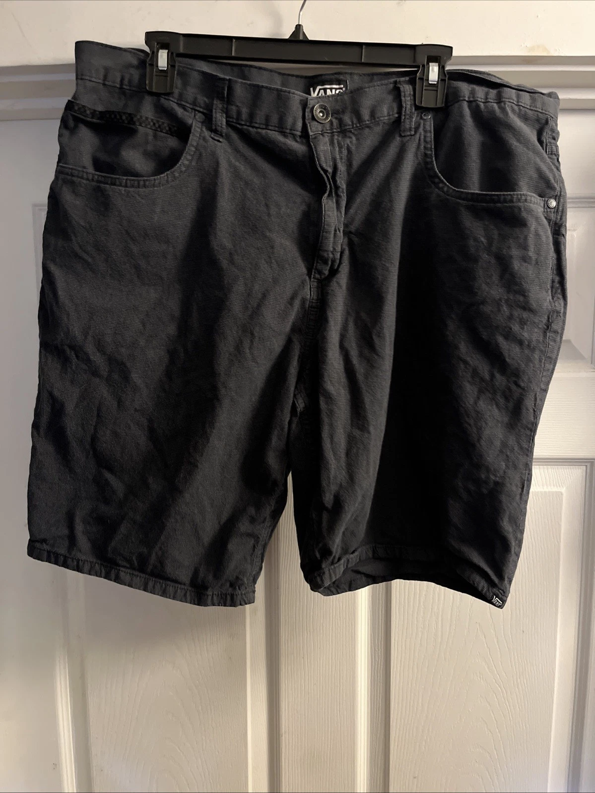 Vans pantaloncino uomo 38 piatto davanti leggero antracite nero