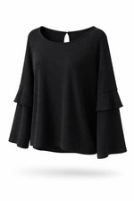 Schwarzes Shirt von GIRRLS  in M mit leichtem Glitzer