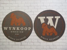 Beer Brewery Coaster ~ WYNKOOP Brewing Co ~ Denver, COLORADO ~ Gorilla Design