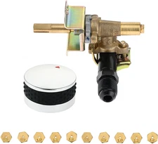 Natural Gas Conversion Control Valve Kit, Gas Grill Burner Regulator Valve with 