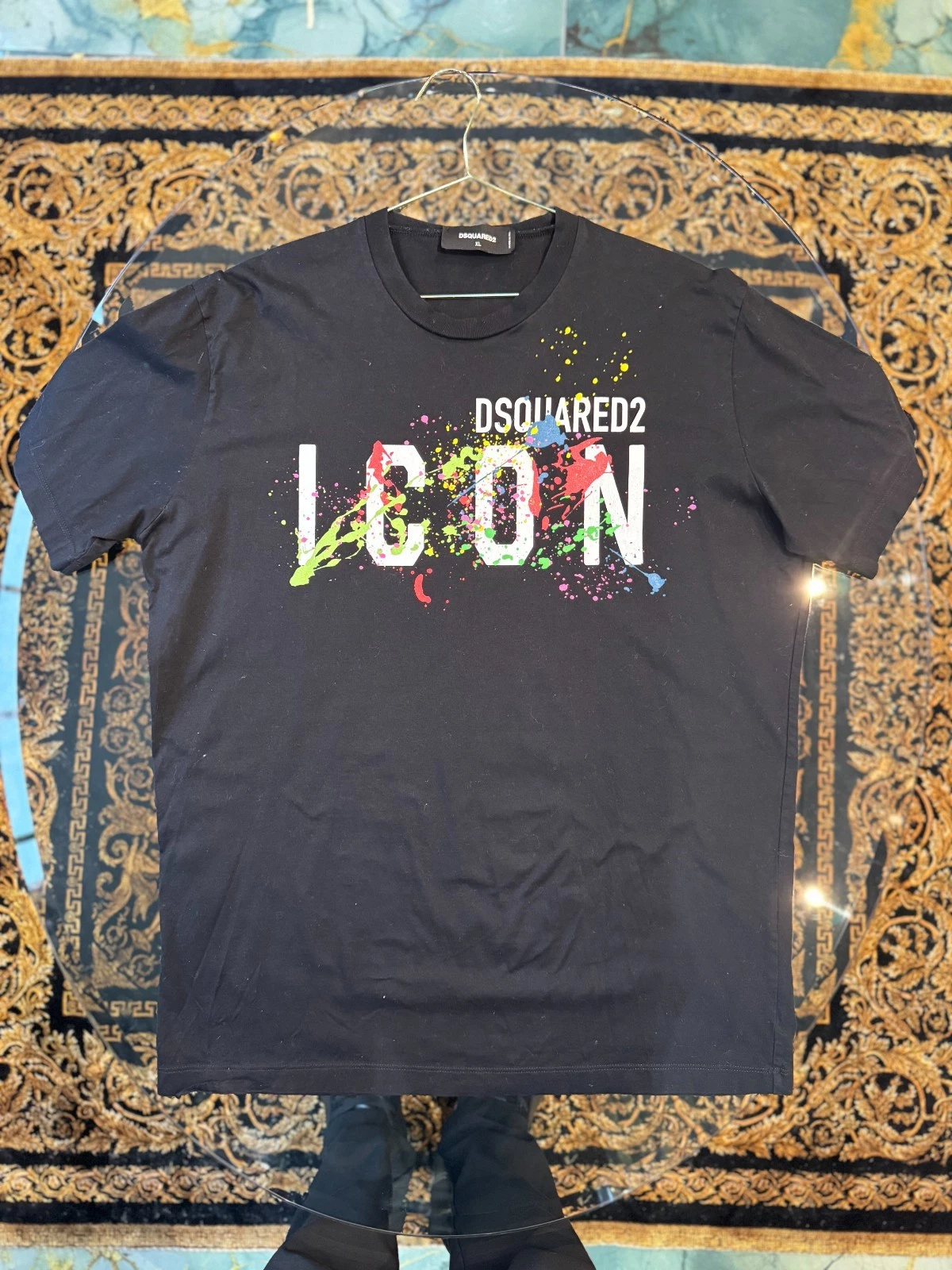 Dsquared2 ICON paint splatter tshirt