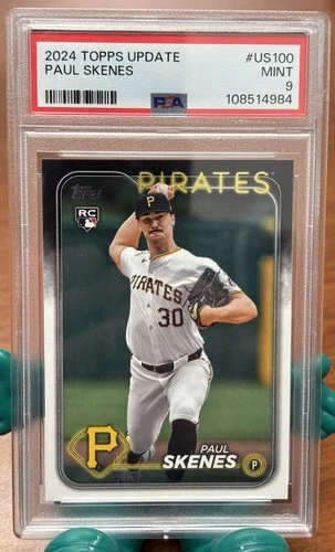2024 Topps Update Series - Paul Skenes #US100 (RC) PSA 9 MINT Pirates