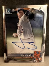 2025 Bowman - Chrome Prospect Autographs Jonah Tong #CPA-JTO (AU, RC)