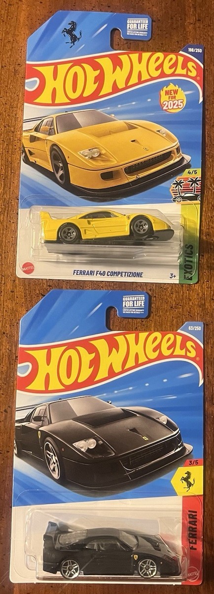 2025 Hot Wheels Ferrari F40 Competizione #198 HW Exotics 4/5 Lot