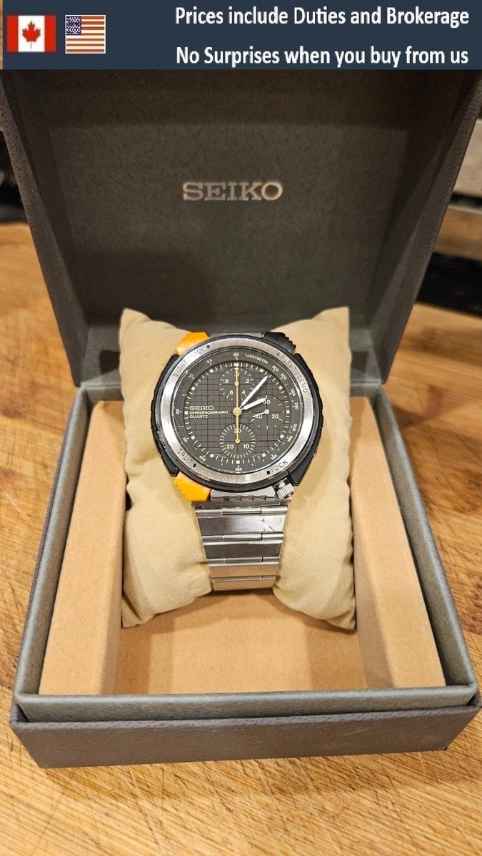Seiko 7A28-7050 Giugiaro F1 Driver Chronograph Quartz ROTATING