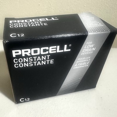 Procell C Batteries 12 Pack Industrial Constant Exp 2033 New Pro Duracell