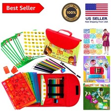Portable Non-Toxic Drawing Stencils Kit for Kids 14 Stencils Art Supplies