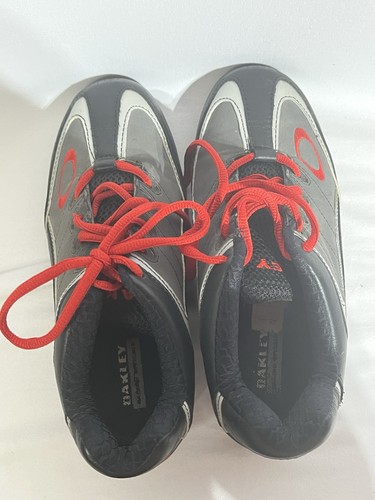 Oakley 5.0 Zapatos de Carreras Para Hombre Talla 5 Negro Rojo Gris Tenis De Colección Raro Retro - Imagen 6 de 6