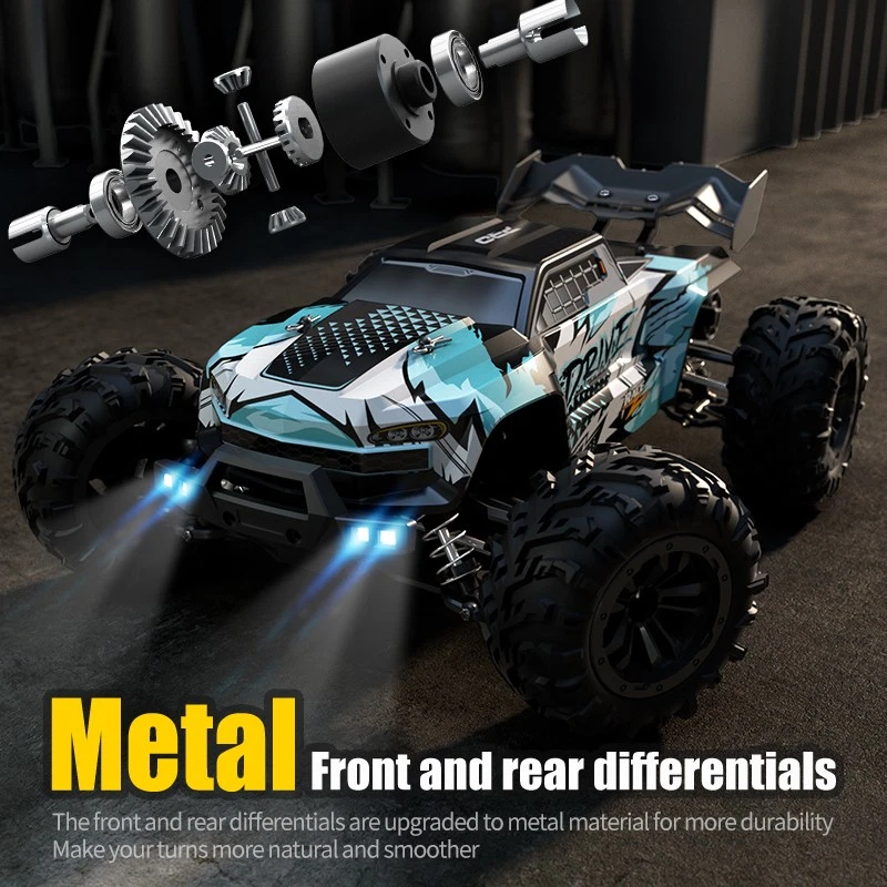 16101PRO 1:16 70KM/H 4WD RC Car LED Remote Control Cars High Speed 2Batteries - Image 4 of 4