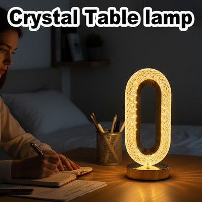 Tricolor LED Table Lamp Lamps For Bedroom Unique Nightstand Bedside Rechargeable