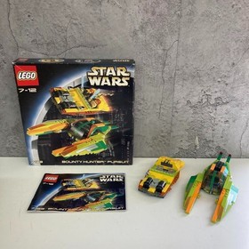 LEGO Star Wars 7133 Bounty Hunter Pursuit Zam Wesell Anakin Obi-Wan Incomplete