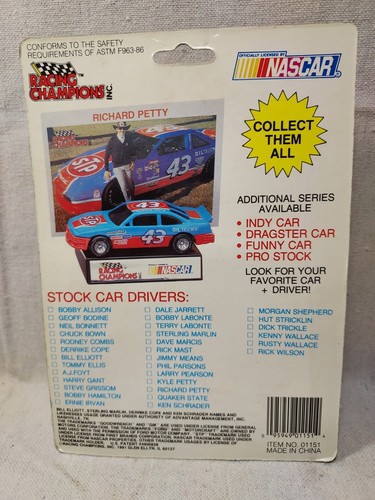 Cale Yarborough #66 PHILLIPS 66, 1/64 RACING CHAMPIONS diecast NASCAR, 1992 (B6) - Picture 2 of 2