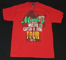 Zion Rootswear Bob Marley and the Wailers Medium Catch A Fire Tour 1973 T Shirt