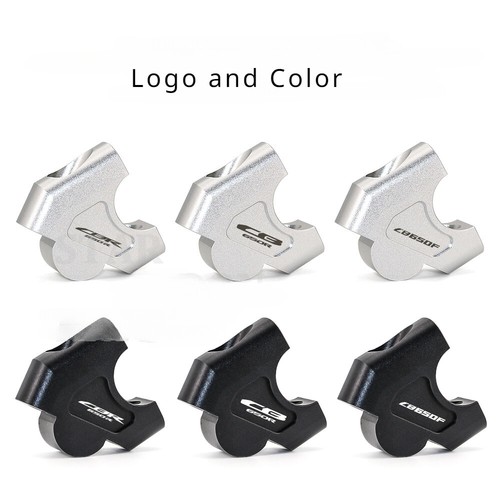 Black Offset Handlebar Mount Riser Clamps Fit For Honda CB650R CB650F 2019-2020 - Picture 5 of 7