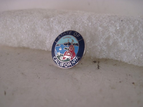 California State Seal cloisonne logo lapel pin ( 6a19 99)