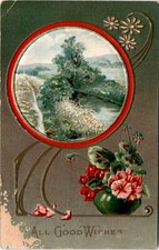 ALL GOOD WISHES CORRESPONDENCE Made in USA day each suc all dr and the Postcard