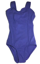 THEATRICALS 5501 CHILD Royal  Cotton Lycra Tank Leotard Pinch Front Princess 