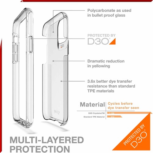 Gear4 Crystal Palace Advanced D3O Schutzhülle für Apple iPhone 11 Pro (5,8 Zoll) - Bild 4 von 12