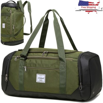 Travel Duffle Gym Bag W/ Wet Pocket Shoes Compartment Weekend Backpack New 