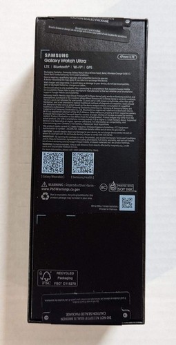 Samsung Galaxy Watch Ultra 47mm LTE Titanium Gray/Dark Gray Band, Sealed in Box - Photo 3 sur 3