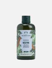(1) The Body Shop WILD PINE Mint Sandalwood Shower Gel 8.4oz 250ml Full Size New