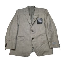 Michael Kors Tan Suit Jacket Mens 44R 44 Stretch Classic Fit Wool Kidwell $450