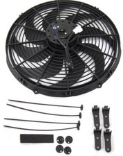 16 Inch Electric Radiator Fan Pusher Puller 120w High Power Motor 3000 Cfm