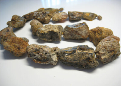 Raw Massive Genuine Unpolished Baltic Amber Necklace 88 g. !!!