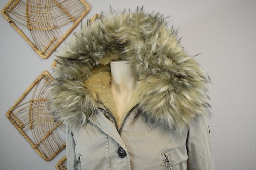 🧡 Blonde No.8 🧡 4 Jahreszeiten Parka Mantel Echtfell Besatz 36 beige grau 🧡 - Bild 14 von 24
