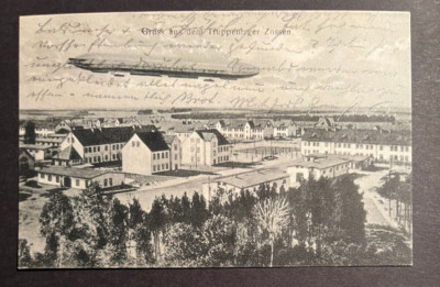 1900s Germany Postcard Cover Zeppelin in Flight to Luneburg | eBay