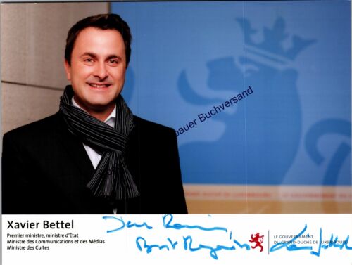 Original Autogramm Xavier Bettel /// Premierminister Luxemburg /// Autogr 296349 - Bild 1 von 2