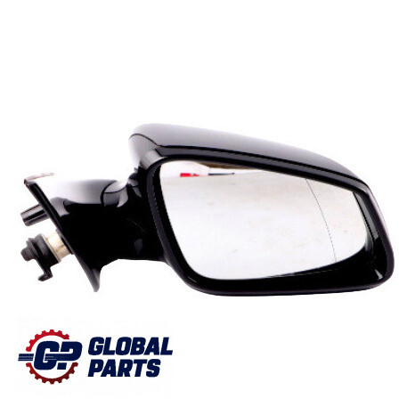 BMW F10 F11 Shadow Line Heated Right Wing Mirror O/S High Gloss Carbon Black - Picture 1 of 12
