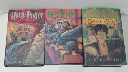 Lot (3) Harry Potter Hardcover Books Club Editions BCE 2 Chamber (Errors) 3 & 4  - Imagen 1 de 7