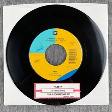 FAITH NO MORE Easy / Das Schutzenfest 45 Reprise / Slash 7-18569 NEW UNPLAYED ts