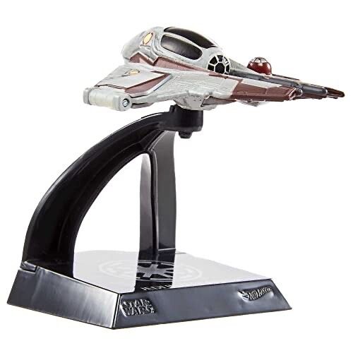 HOT WHEELS STAR WARS STARSHIP SELECT OBI-WAN KENOBI’S JEDI INTERCEPTOR - Foto 5 di 6