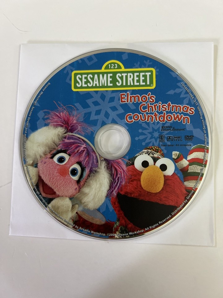 Sesame street elmos christmas countdown dvd 2008 disk only no