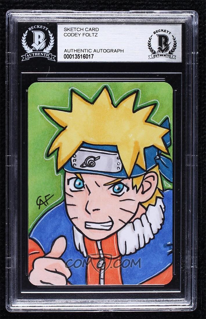 Naruto Uzumaki Original Art Sketch Card 1/1 BAS | eBay