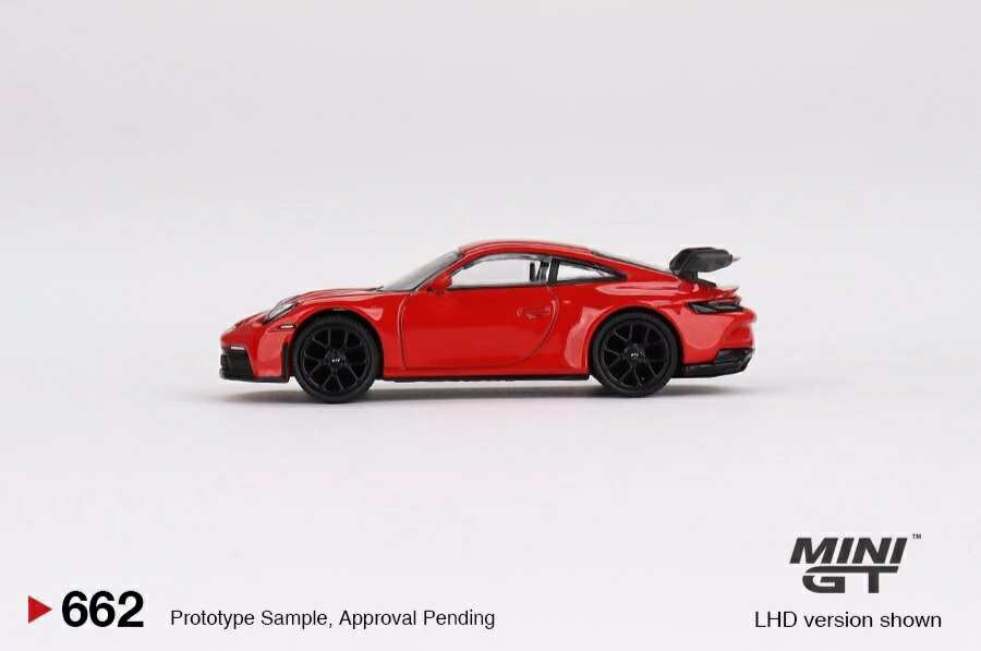 MINI GT Porsche 911 GT3 Guards Red #662 (LorR Random delivery) ~ 1