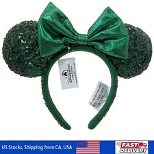 Ears Disney-Park's Emerald Green Sequins Edition Minnie Mouse Headband US