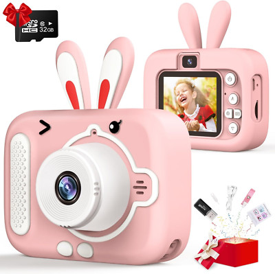 Dhaose Kinderkamera Digitalkamera für 3-12 jährige Mädchen, 20MP Dual Lens Kamera