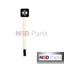 GE WB24X10115 GE Range Hood Switch Membrane Blk PS953533 WB25X10115