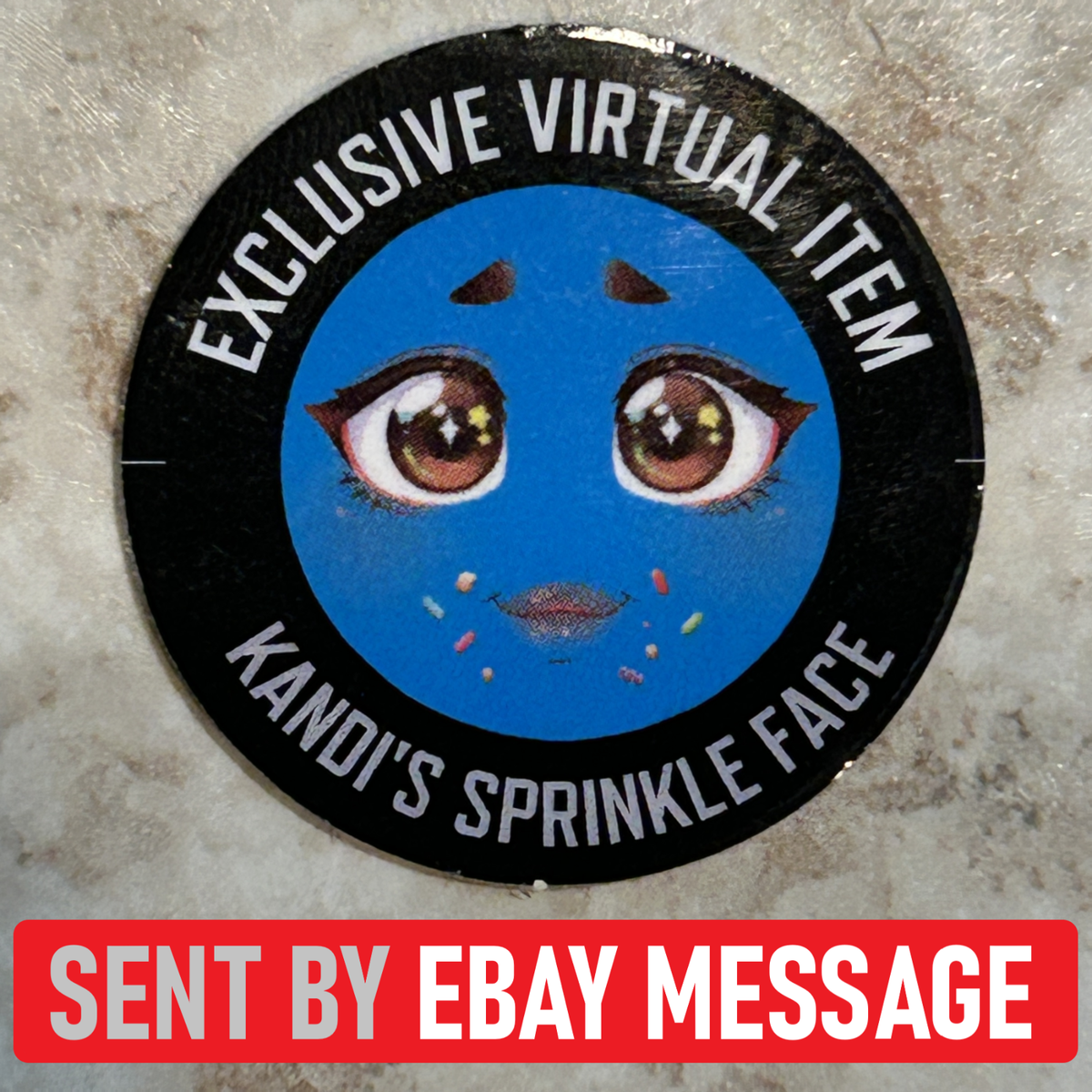 R0BL0X Kandi's Sprinkle Face Toy Code Sent Fast Via Ebay Message