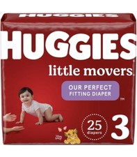 HUGGIES Little Movers Diapers, Size 3 16-28 lb. , 25 Ct.