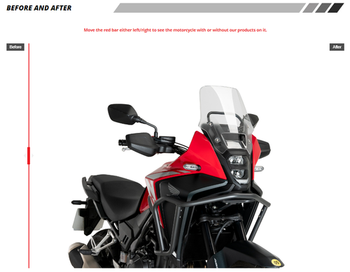 Deflector De Parabrisas Deportivo Puig Claro Honda NX500 2024 - 2025 - Imagen 7 de 9