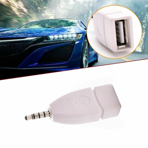 AUX Audio 3.5mm Male Plug To USB 2.0 Female Converter Adapter Jack MP3 Car Parts - Picture 8 of 10