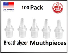 100 Pack-"Mouthpieces" For BACtrack,AlcoMate,AlcoHAWK Pro, AlcoScan Breathalyzer