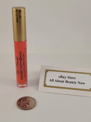 Too Faced Lip Injection Glossy LET'S FLAMINGLE 0.14 oz Full Size NWOB RARE