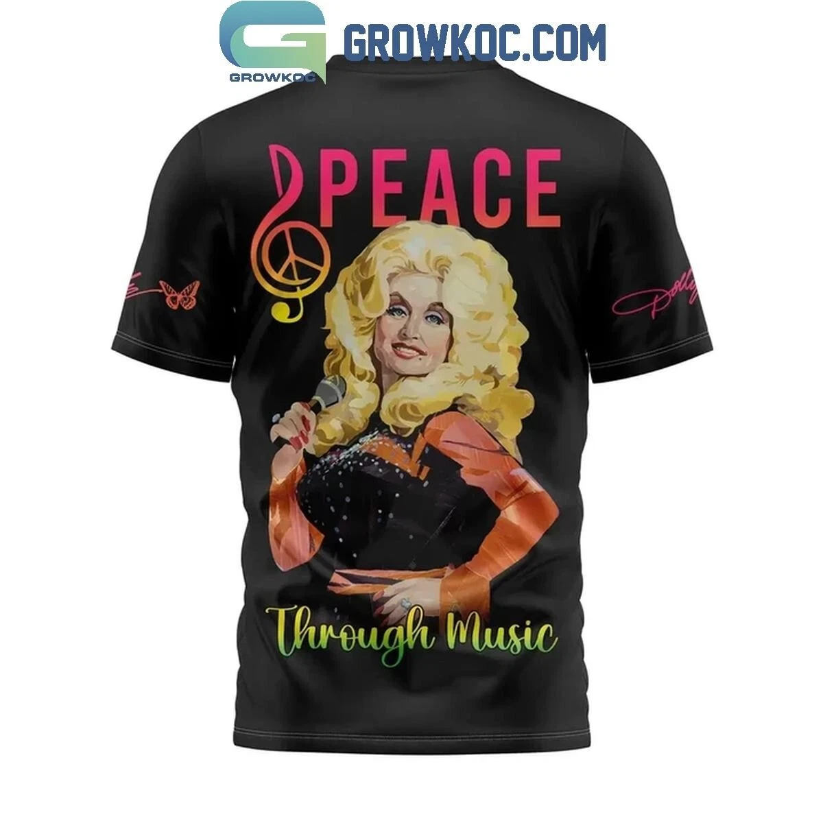 Dolly Parton Recording Academy Peace Through Music T-shirt 3D
