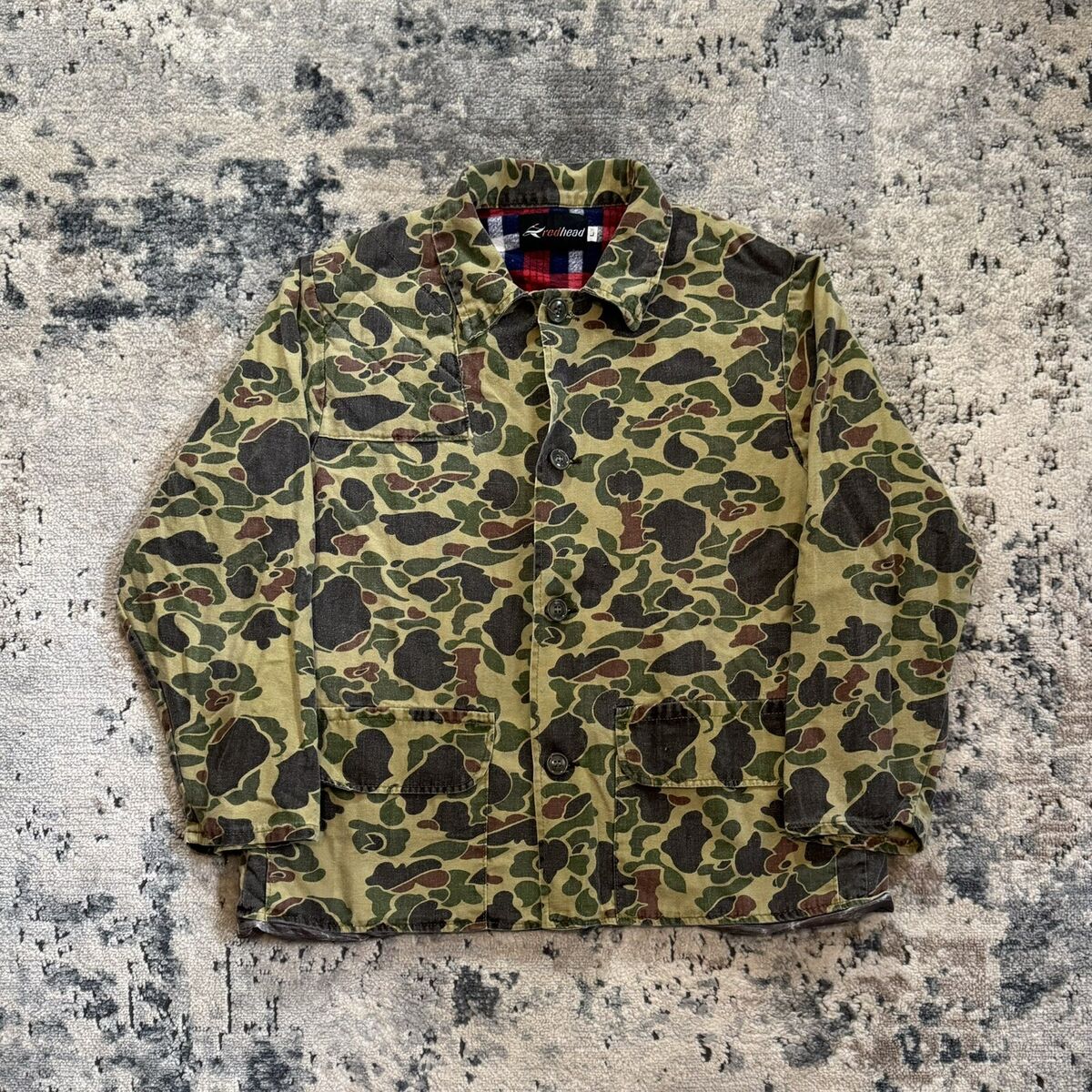 Vintage Red Head Duck Camo Hunting Jacket Mens Large Vintage Red Head Duck Camo Hunting Jacket Mens Large