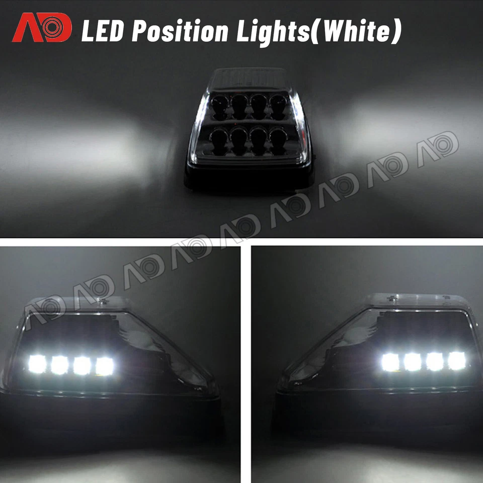 For 90-2016 Mercedes W463 G55 G550 G500 G63 Smoked LED Turn Signal Parking Light - Image 3 of 4